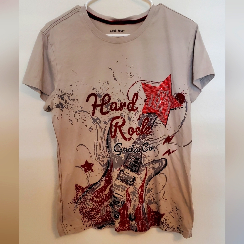 Hard Rock Cafe Guitar Co. Women's Graphic Tee, Large